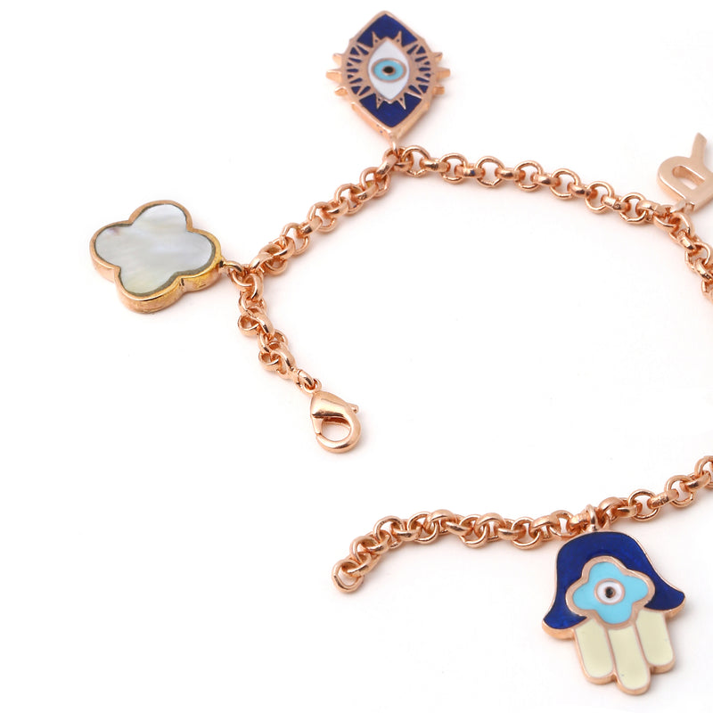 Cupid Charm Personalized Bracelet  GIVA Jewellery
