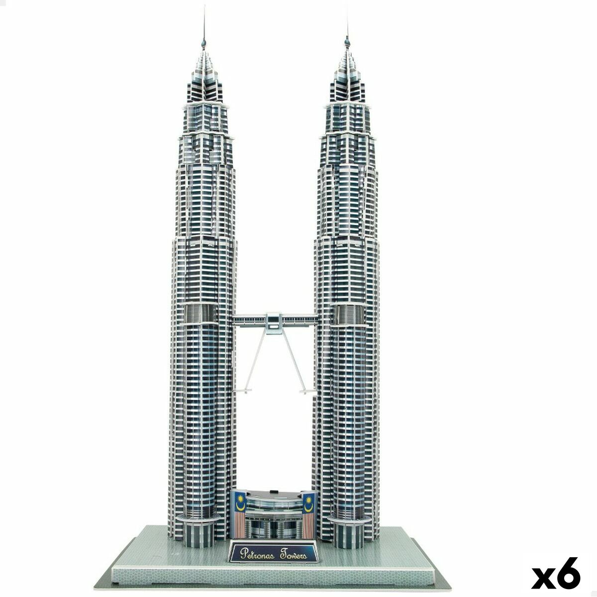 Läs mer om 3D-pussel Colorbaby Petronas Towers 27 x 51 x 20 cm