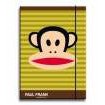 6-pack A4 mapp med gummibandsförslutning, Paul Frank motiv