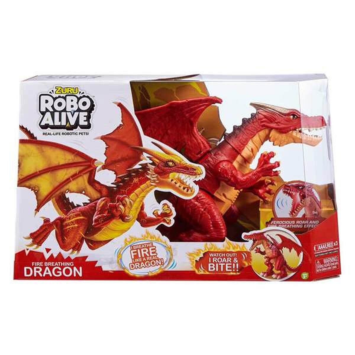 Läs mer om Actionfigurer Robo Alive Ferocius Roaring Dragon