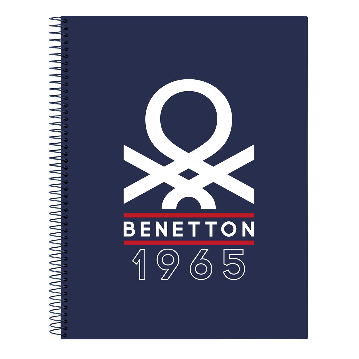 Läs mer om Anteckningsbok Benetton Varsity Grå Marinblå A4 120 Blad