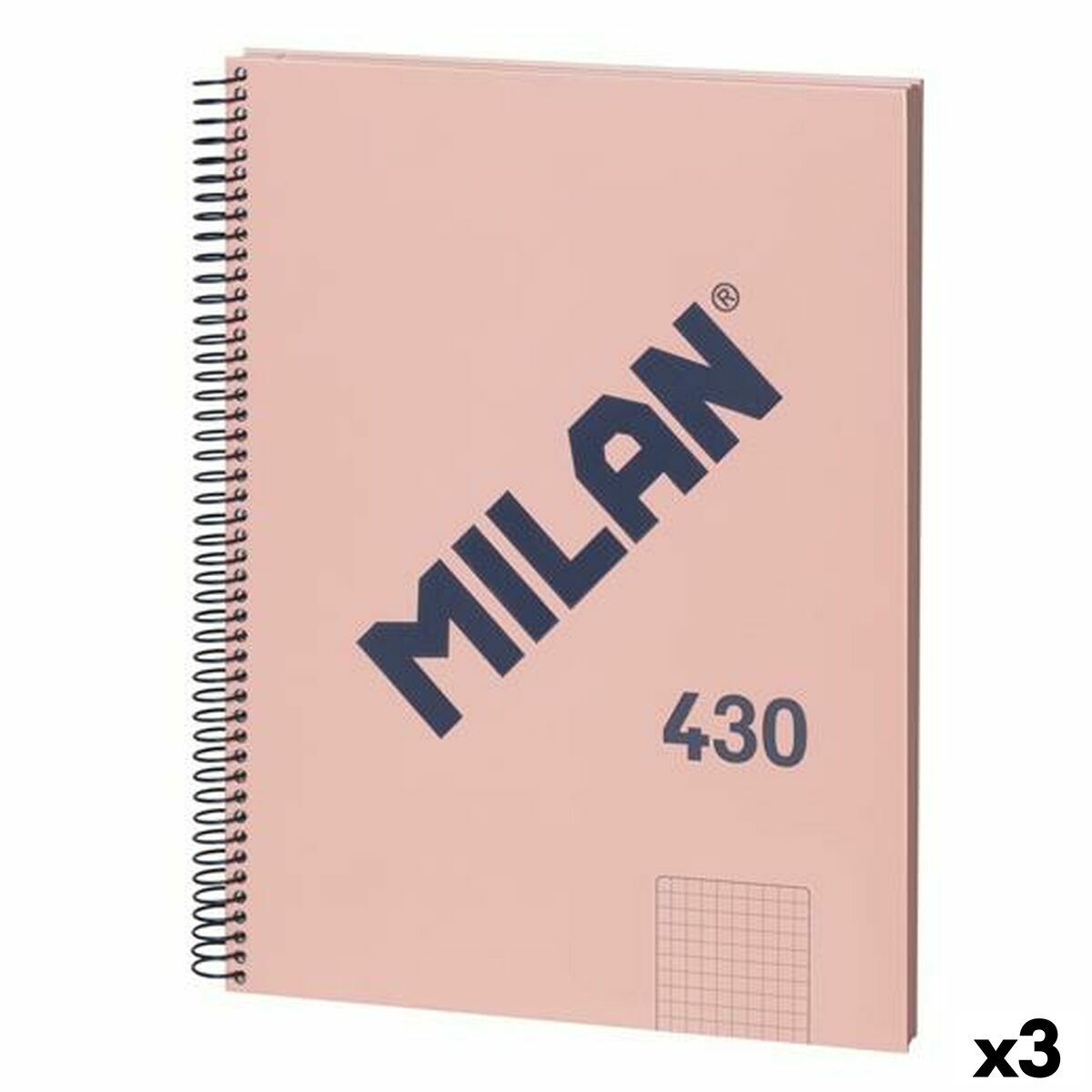 Läs mer om Anteckningsbok Milan 430 Rosa A4 80 Blad