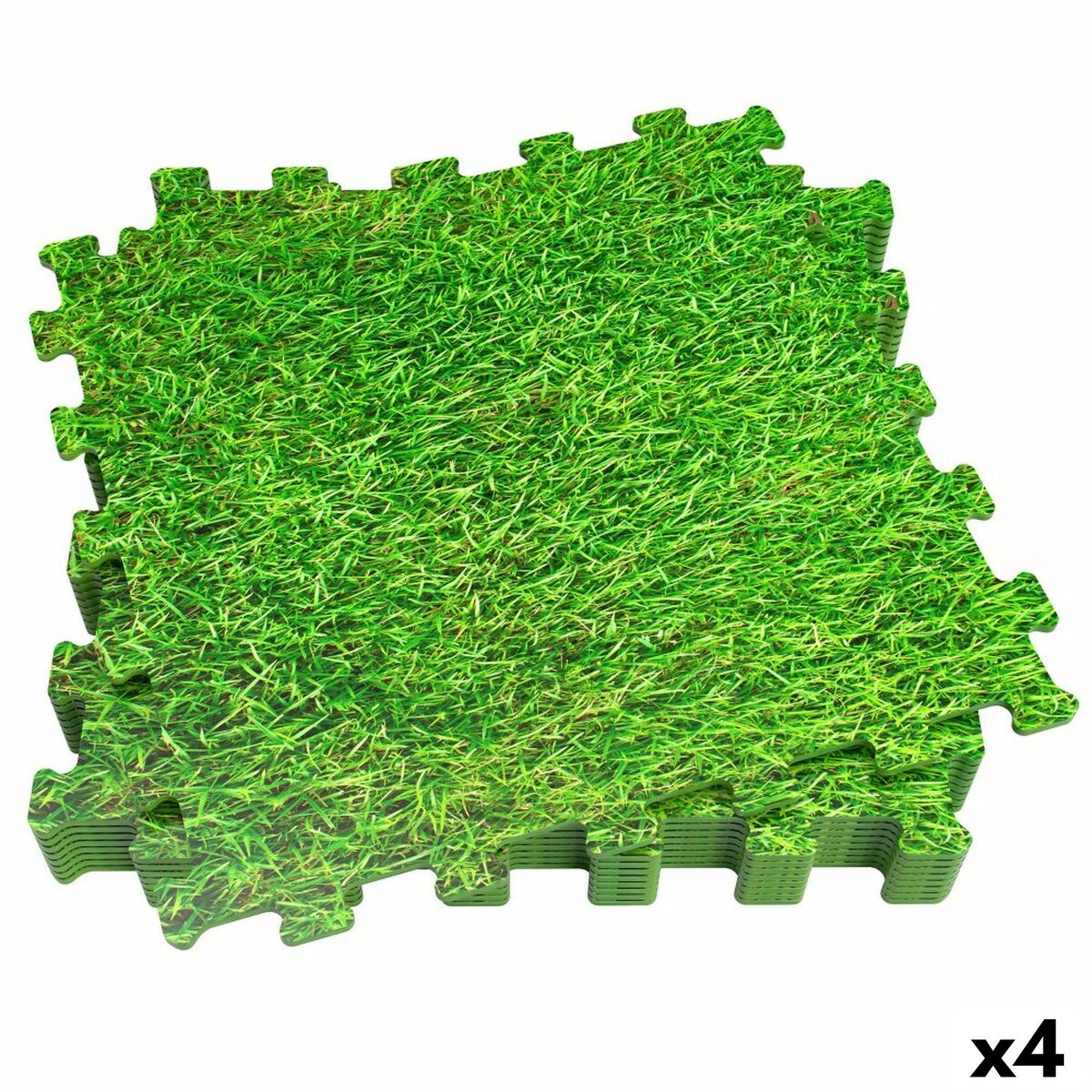 Läs mer om Barnpussel Aktive Gräs 8 Delar Eva-gummi 50 x 0,4 x 50 cm