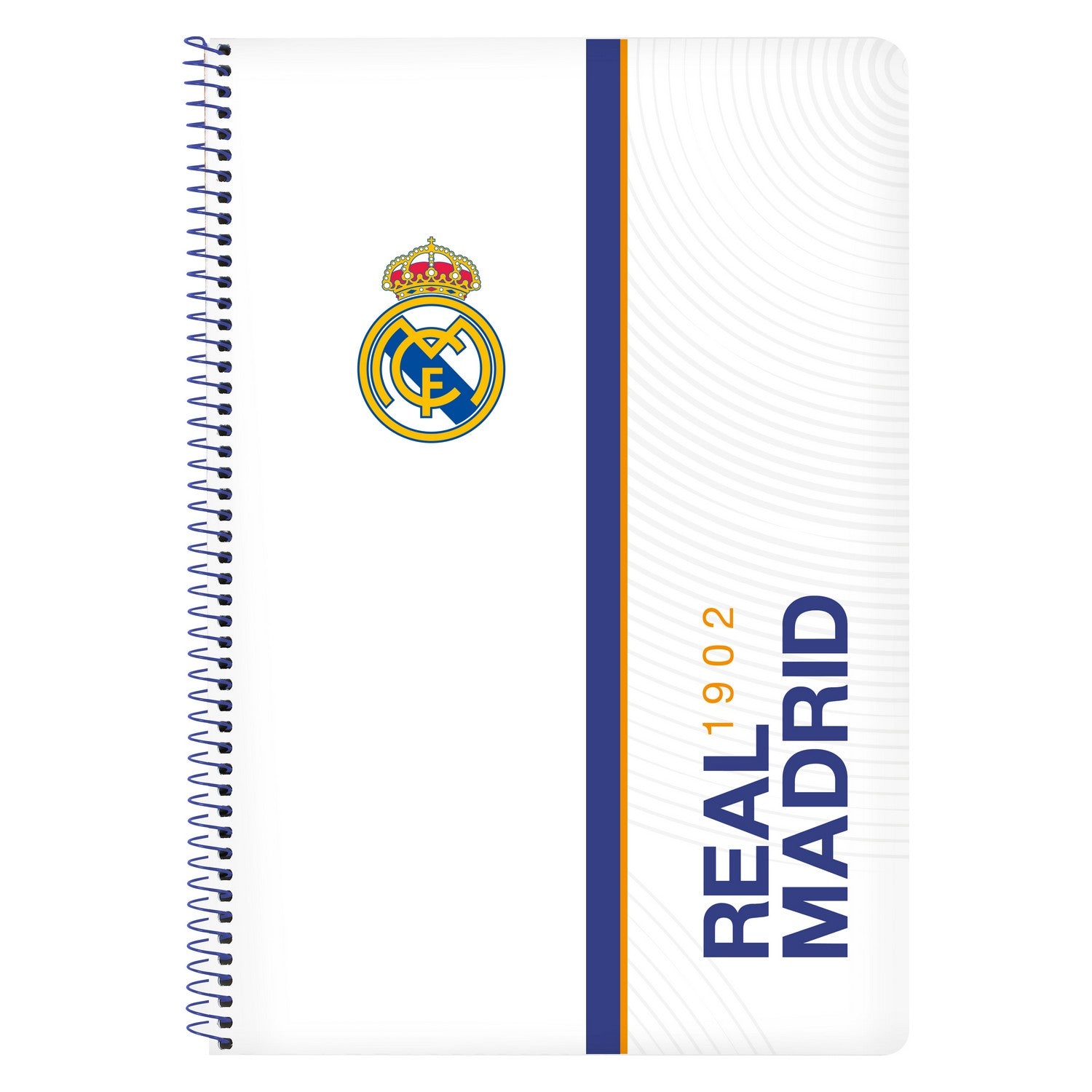 Läs mer om Bok med ringar Real Madrid C.F. 512154066 Blå Vit A4