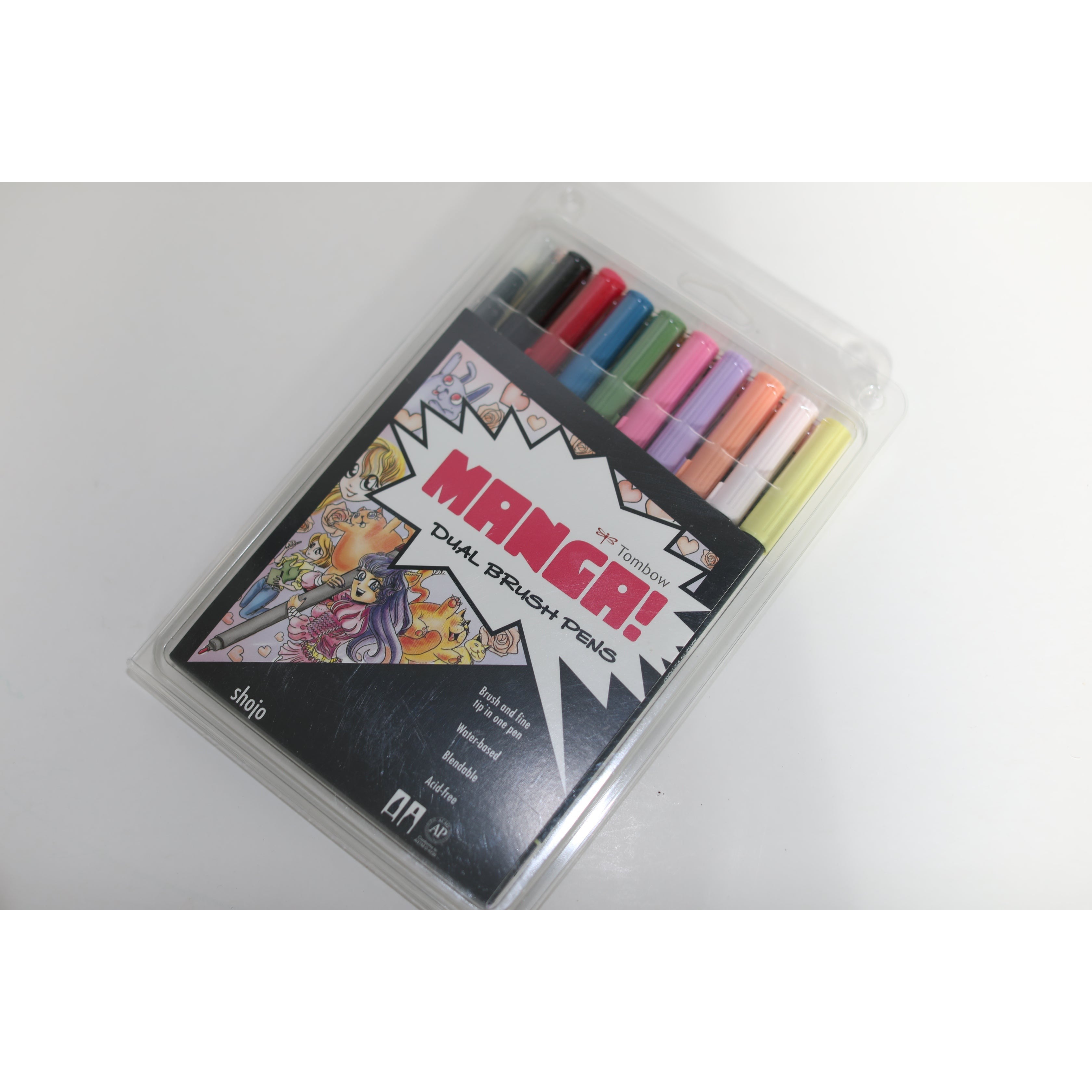 Läs mer om Brush Pen Ritpennor Tombow ABT 10C Dual Brush Manga Shojo 10-pennor
