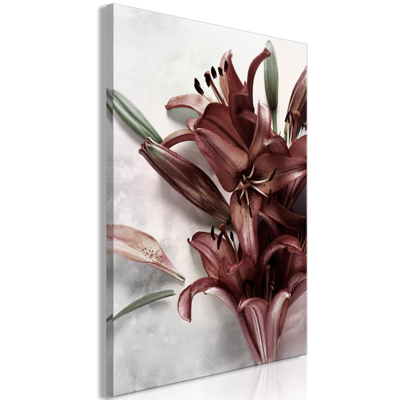 Canvas Tavla - Floral Form Vertical - 40x60