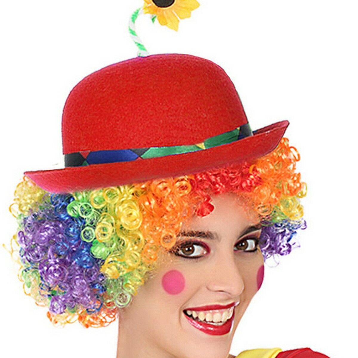 Läs mer om Clownmössa Röd Multicolour