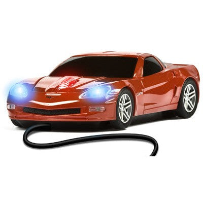 Läs mer om Datormus Corvette Röd USB med sladd