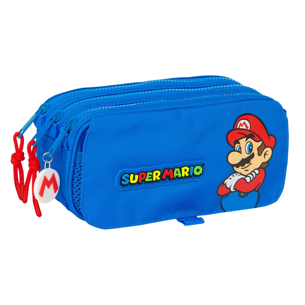 Läs mer om Dubbel bär-allt Super Mario Play Blå Röd 21,5 x 10 x 8 cm