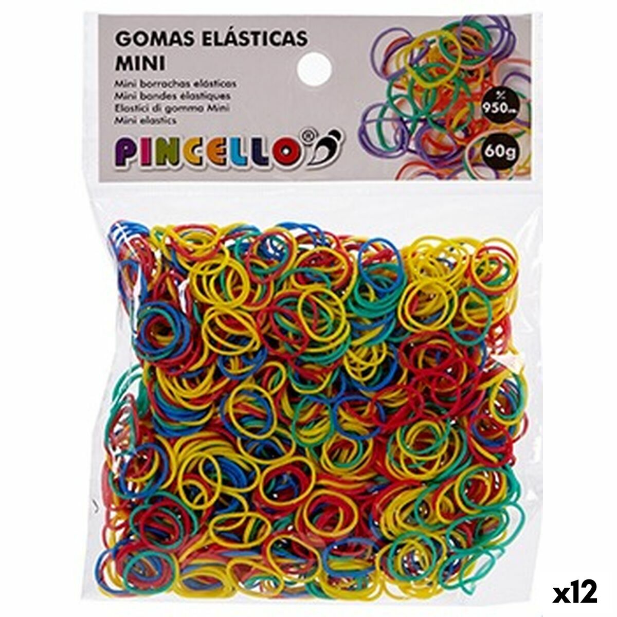 Läs mer om Elastiska band Mini Multicolour Ø 1,3 cm