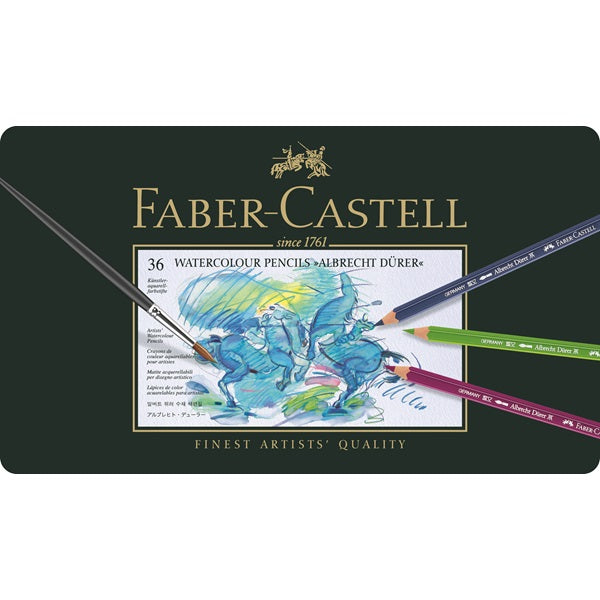 Läs mer om Faber-Castell 117536 Watercolor pencil Albrecht Dürer 36st i metalletui
