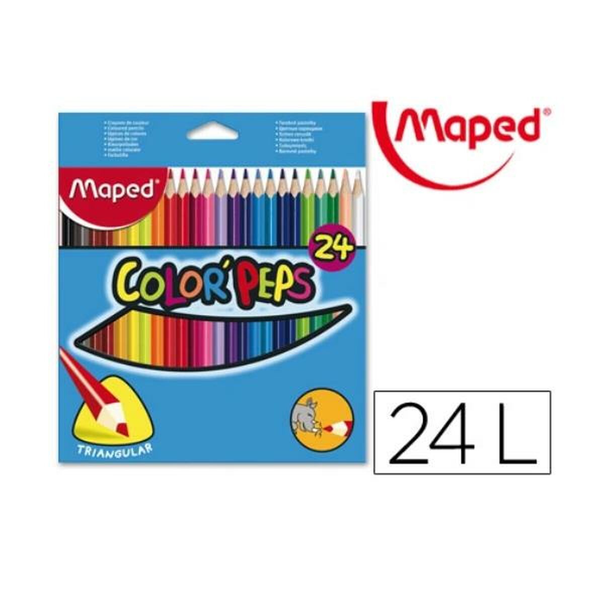 Läs mer om Färgpennor Maped 183224FC Multicolour 24 Delar