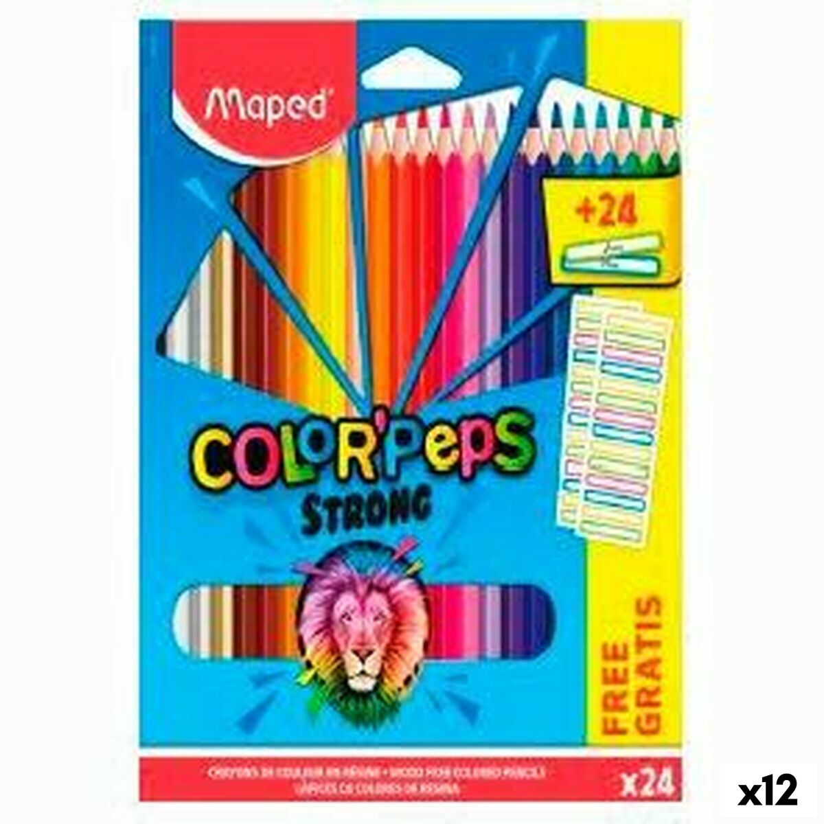 Läs mer om Färgpennor Maped Color Peps Multicolour 24 Delar