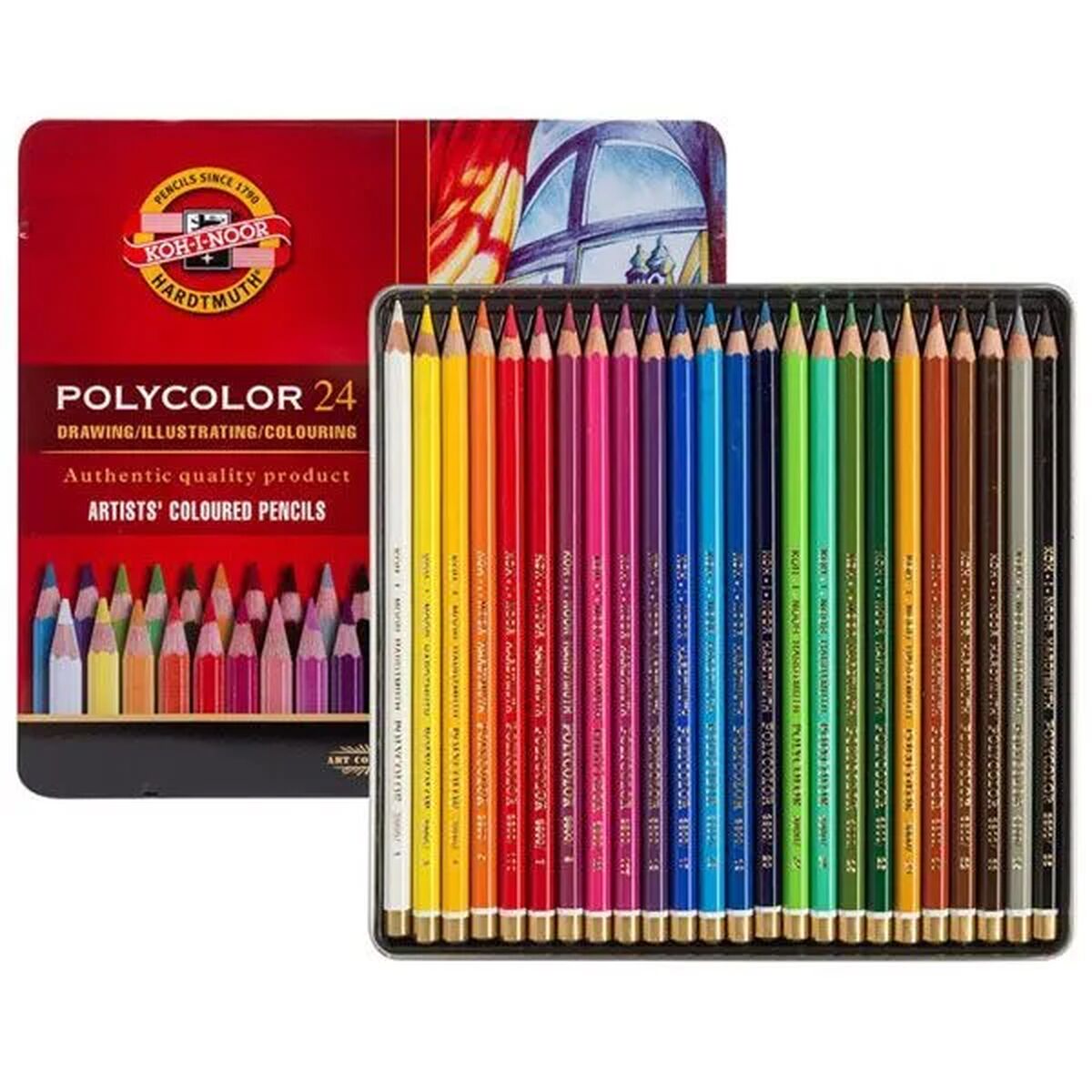 Läs mer om Färgpennor Michel Polycolor 24 Delar Multicolour