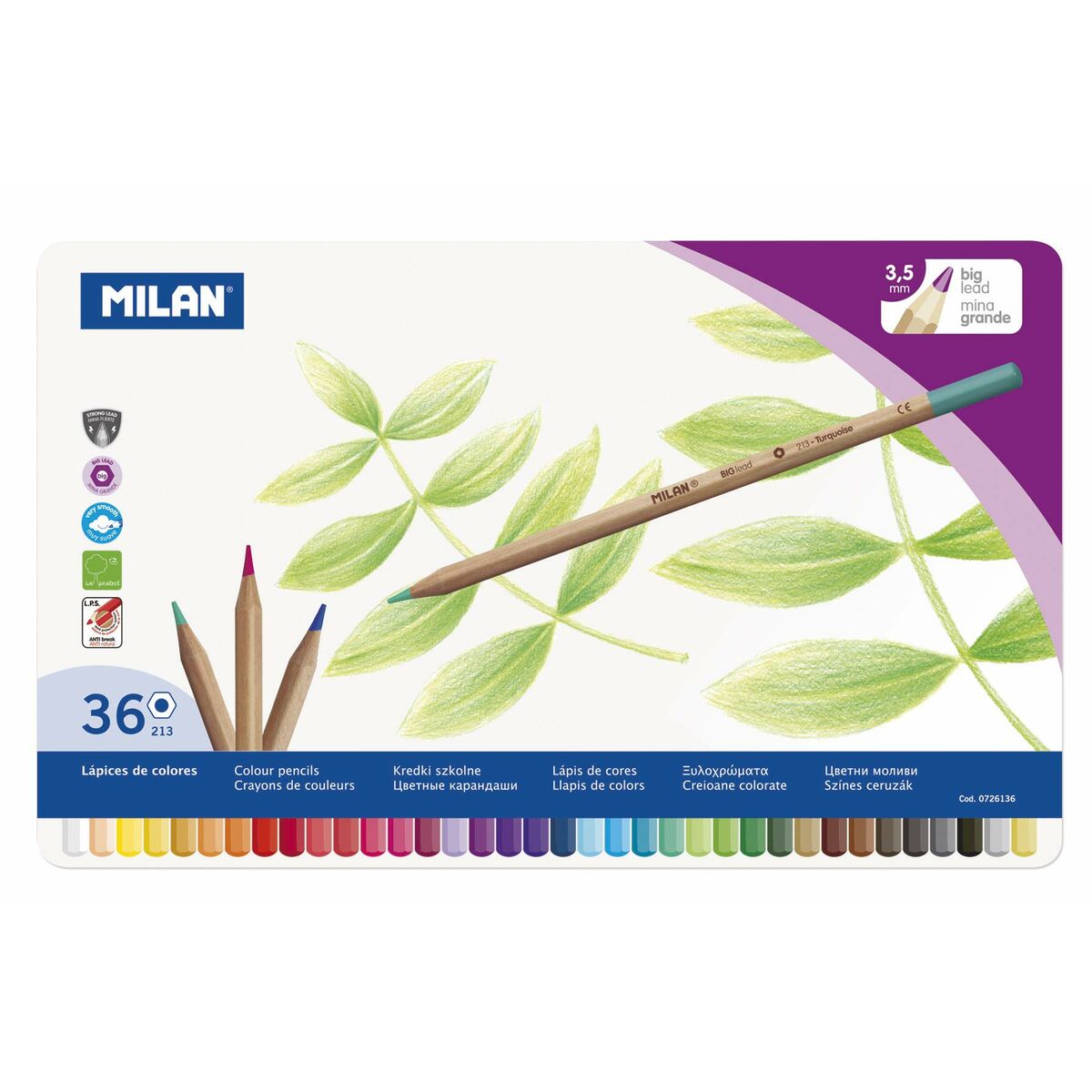 Läs mer om Färgpennor Milan Multicolour 36 Delar