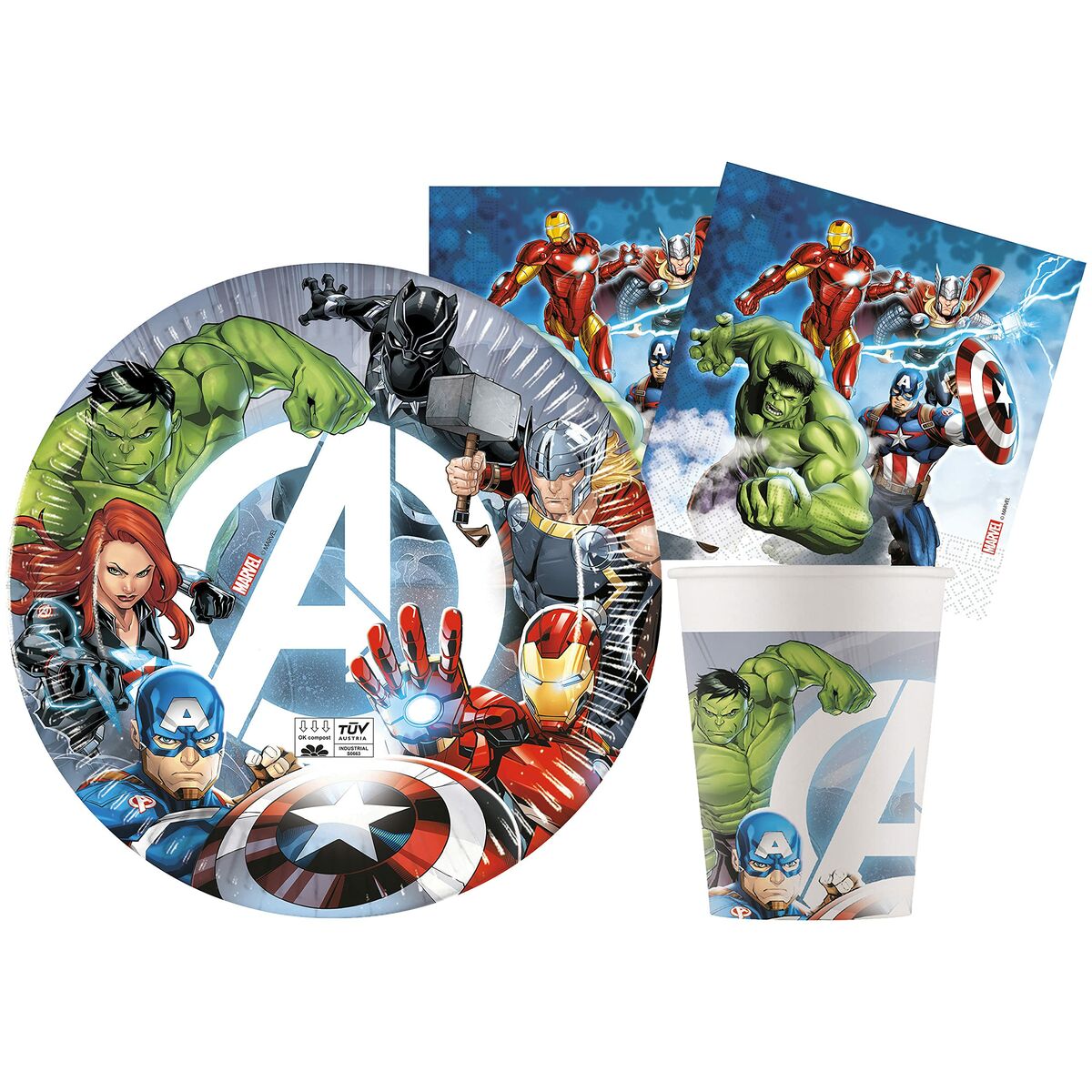 Läs mer om Festförråd - set The Avengers Multicolour