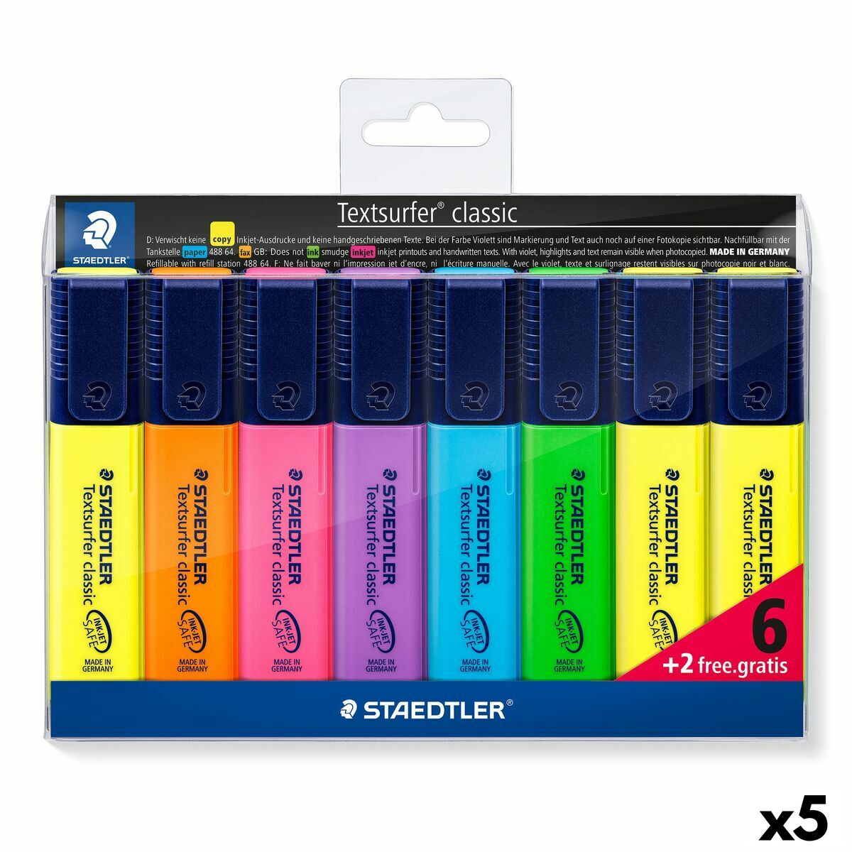 Läs mer om Fluorescerande markörsuppsättning Staedtler Textsurfer Classic Multicolour