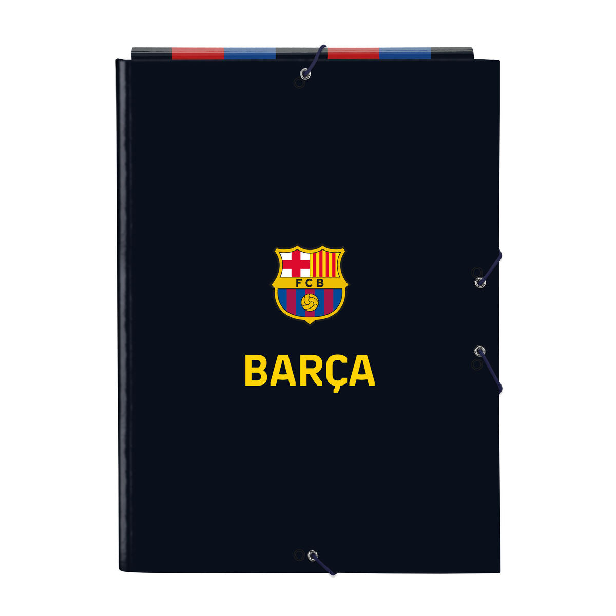 Läs mer om Folder F.C. Barcelona Rödbrun Marinblå A4