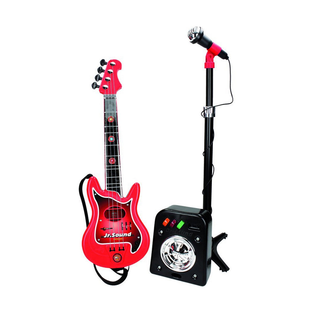 Läs mer om Gitarr för barn Reig Mikrofon Röd