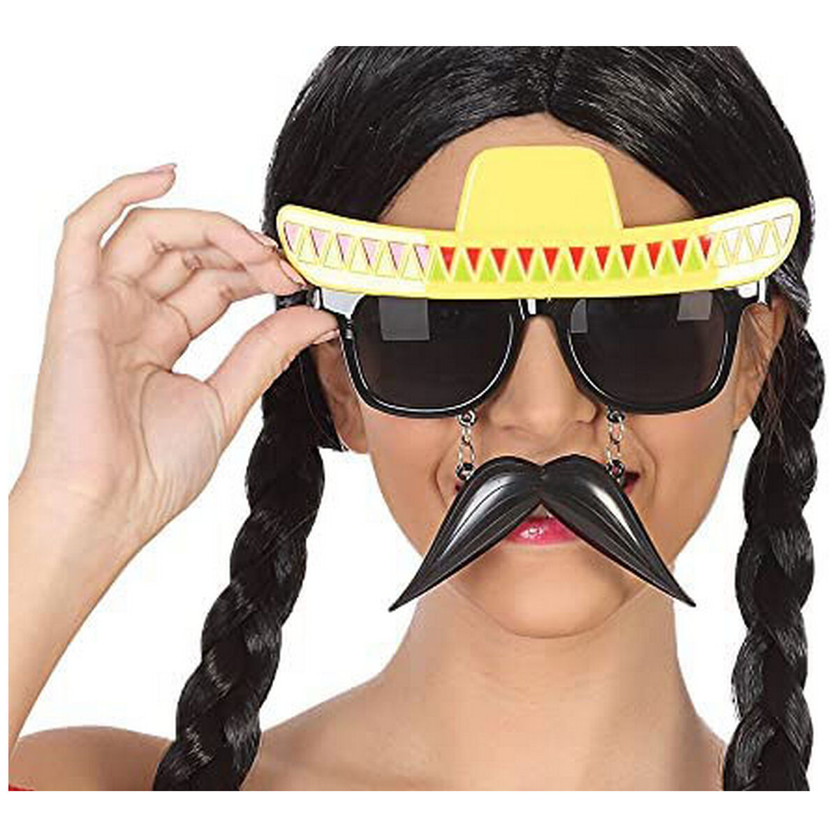 Läs mer om Glasögon Mexikanare Hatt Mustasch