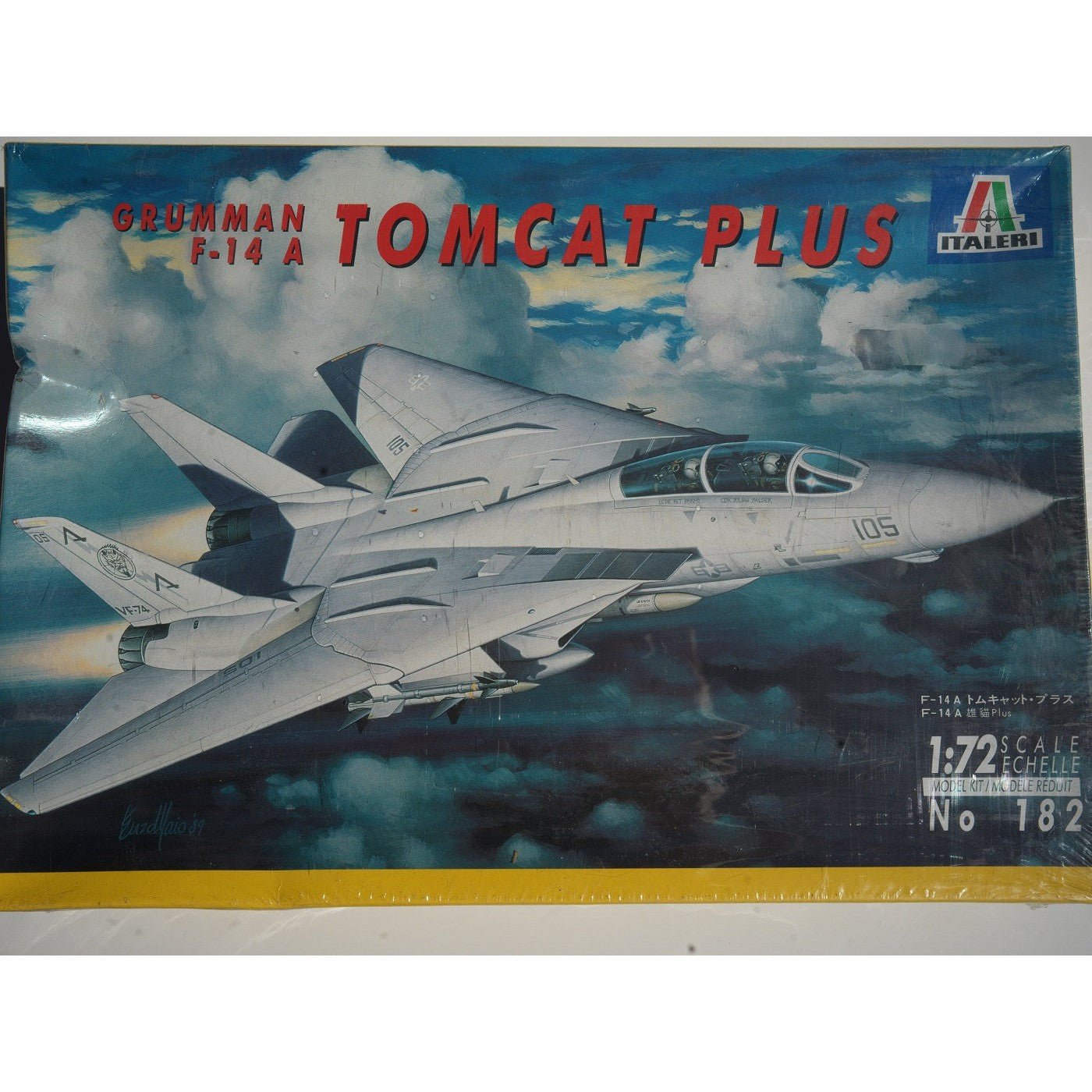 Läs mer om Grumman F 14 a Tomcat Plus 1 72 Scale Model 182 Italeri Byggsats