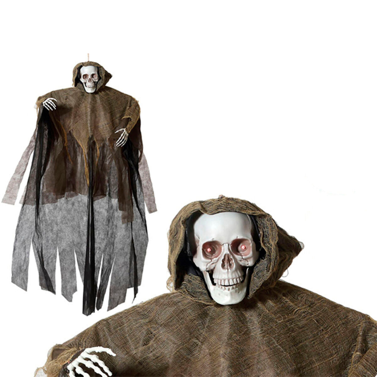 Läs mer om Hängsmycke Skelett Halloween 173 x 155 x 16 cm Multicolour 173 x 155 x 16 cm