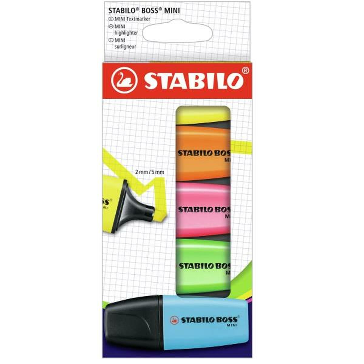 Läs mer om Highlighter Stabilo 07/5-2-01 Multicolour 5 Delar