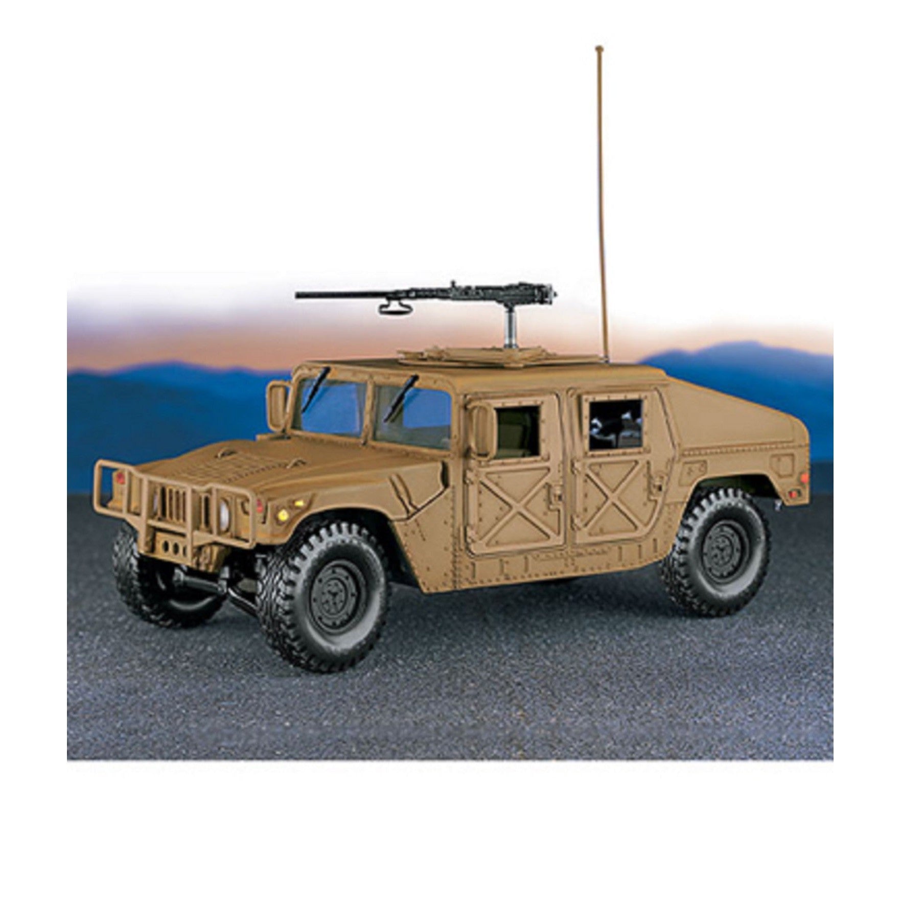 Läs mer om Humvee - US Army Humvee Desert Sand Camouflage Operation Desert Storm The Franklin Mint Scale 1/24