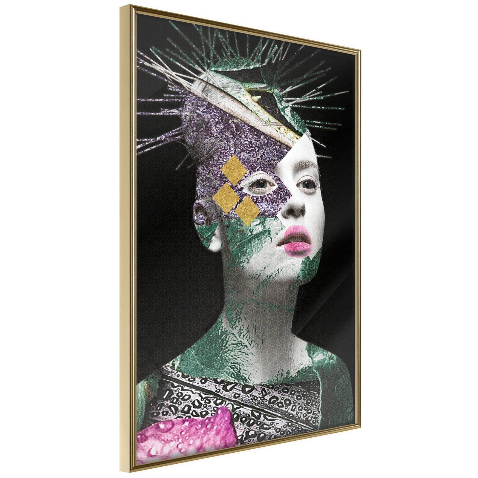 Inramad Poster / Tavla - Modern Beauty - 30x45 Guldram