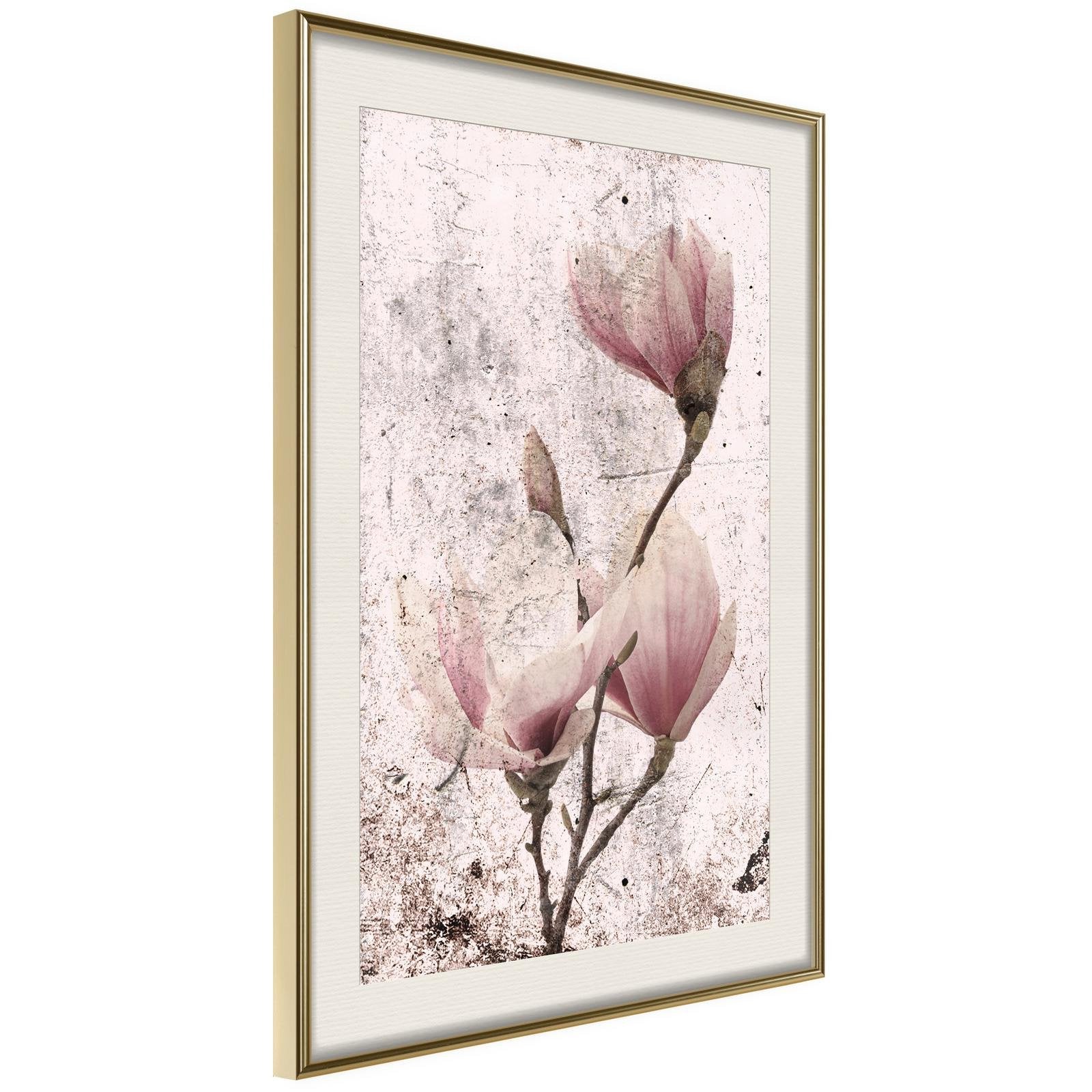 Läs mer om Inramad Poster / Tavla - Queen of Spring Flowers II - 20x30 Guldram med passepartout