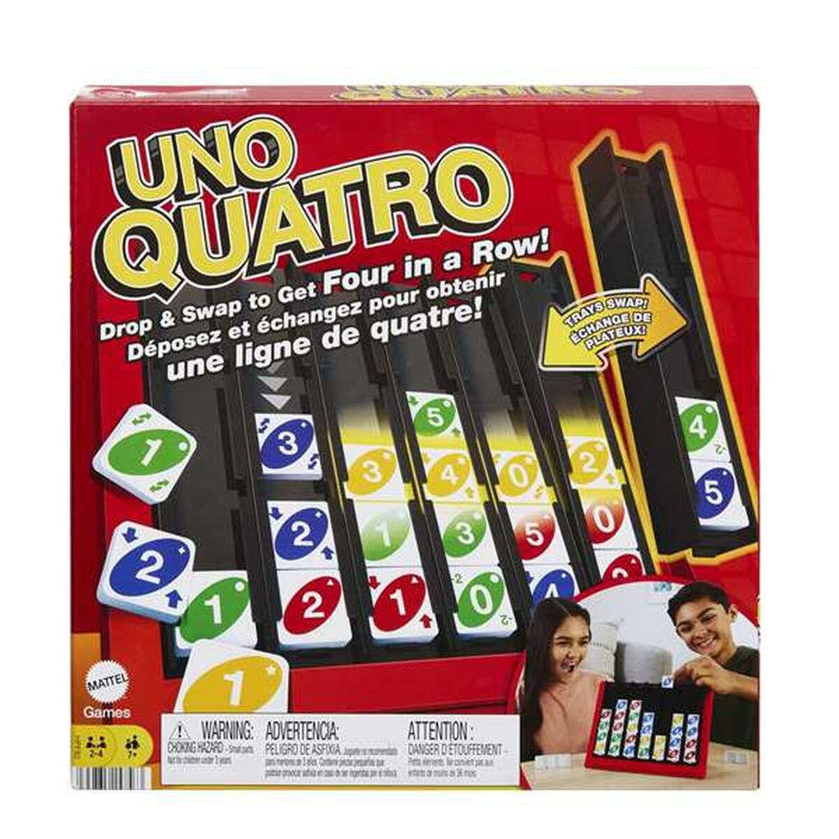Läs mer om Kortspel Mattel UNO Quatro