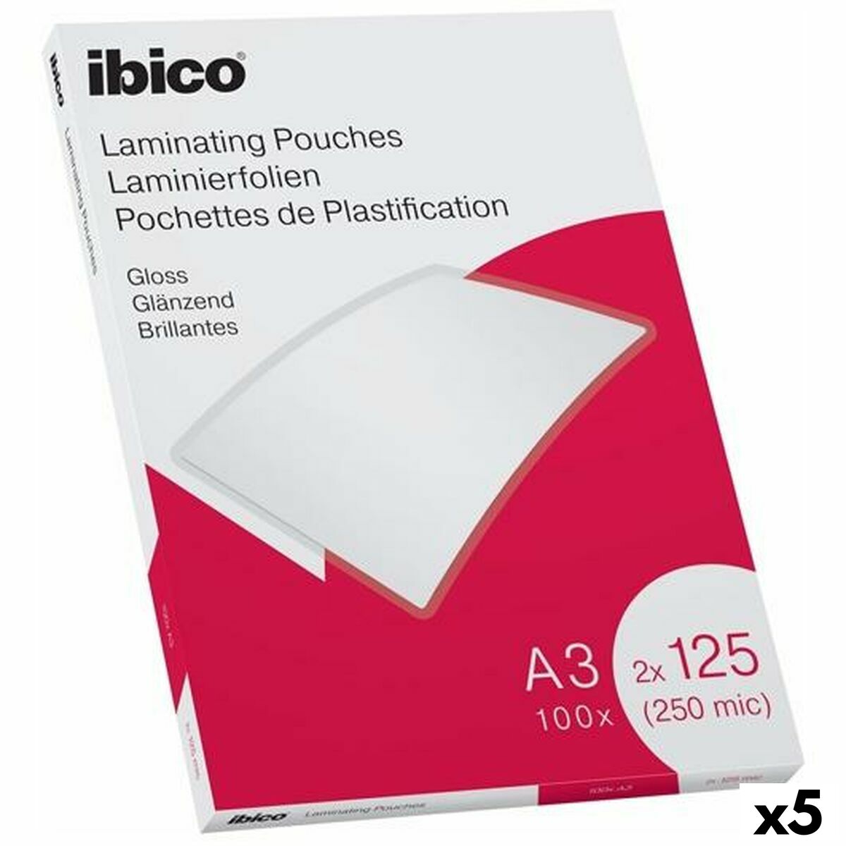 Läs mer om Lamineringsark av plast Ibico A3 Glans 0,25 mm