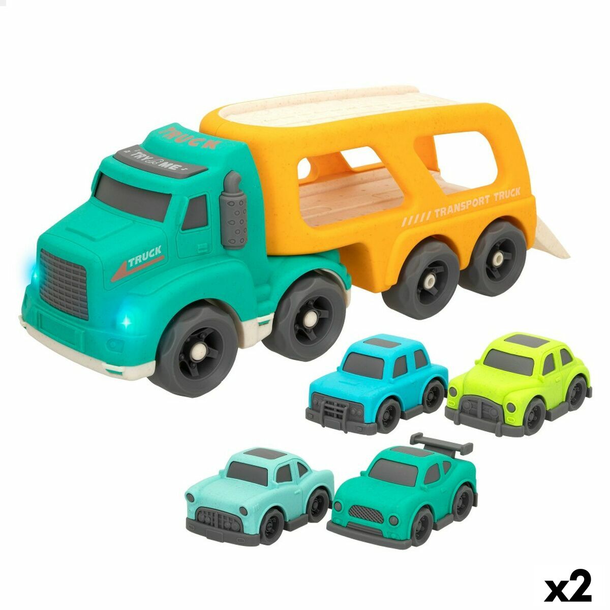 Läs mer om Lastbil och småbilar Motor Town Ljus Ljud 32,5 x 13 x 10,5 cm