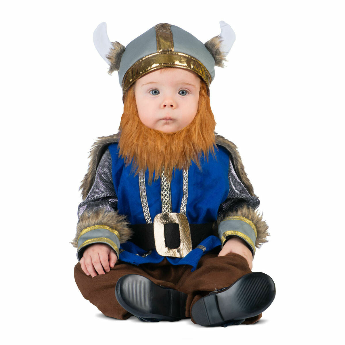 Läs mer om Maskeraddräkt bebis My Other Me Viking Blå Brun - 2-3 år