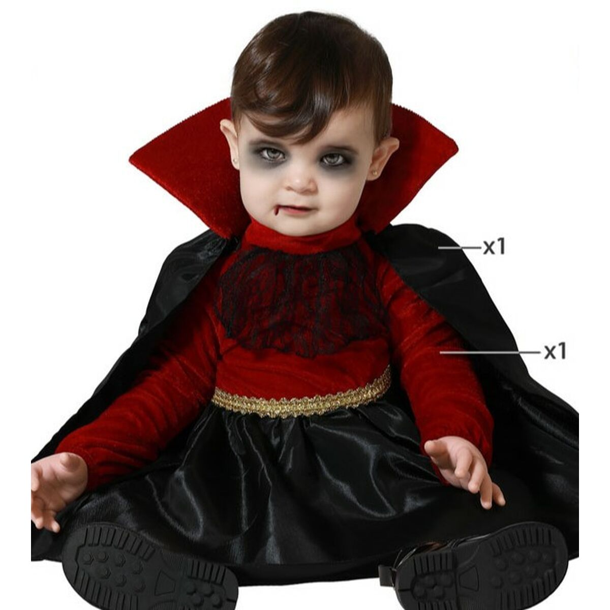 Läs mer om Maskeraddräkt bebis Vampyr - 12-24 månader
