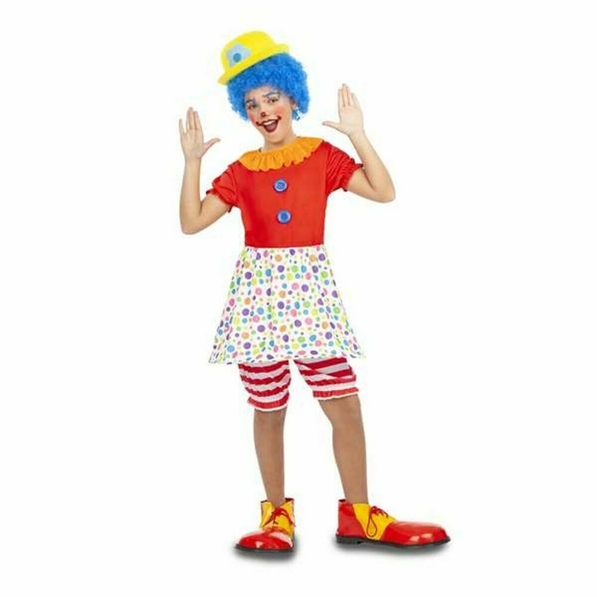 Läs mer om Maskeraddräkt för barn My Other Me Clown Kvinnlig clown - 3-4 år