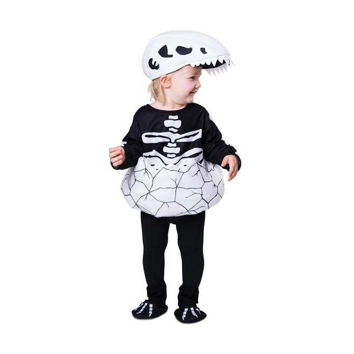 Läs mer om Maskeraddräkt för barn My Other Me Liten Dinosaurie Skelett - 3-4 år