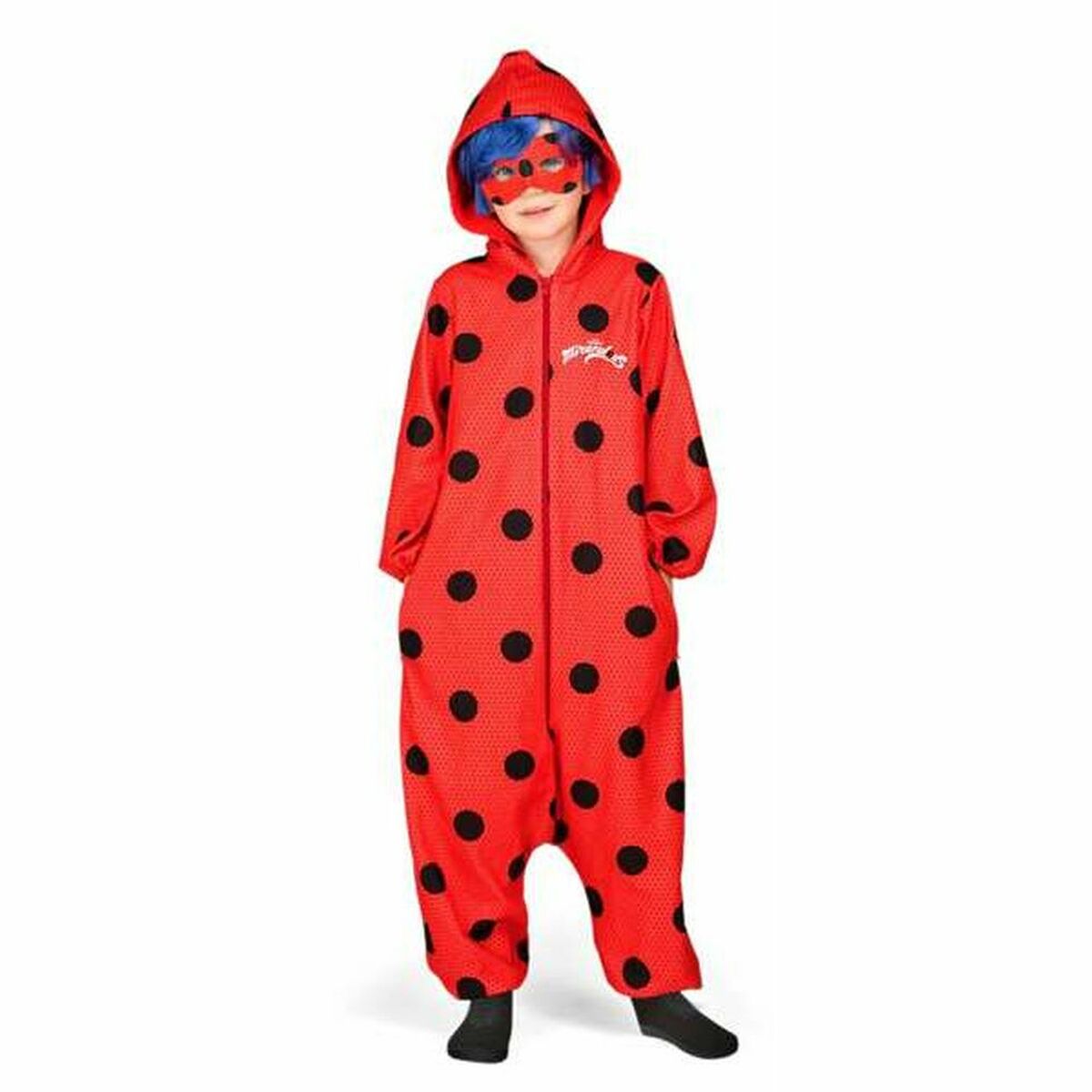 Läs mer om Maskeraddräkt för barn My Other Me Pyjamas LadyBug - 8-9 år