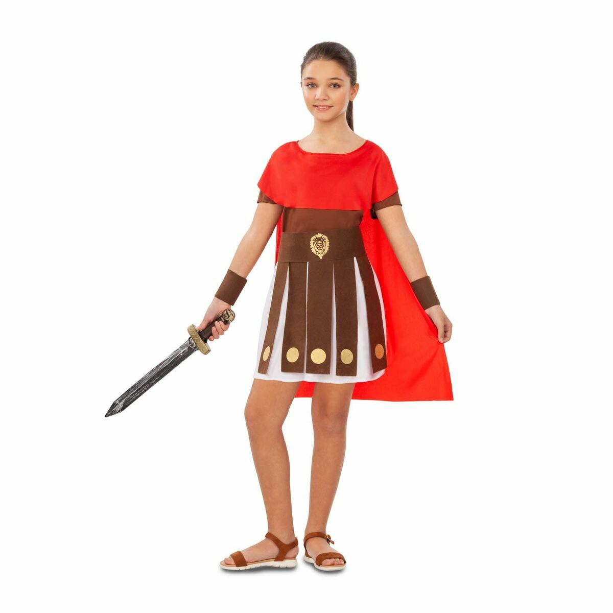 Läs mer om Maskeraddräkt för barn My Other Me Romersk kvinnlig krigare