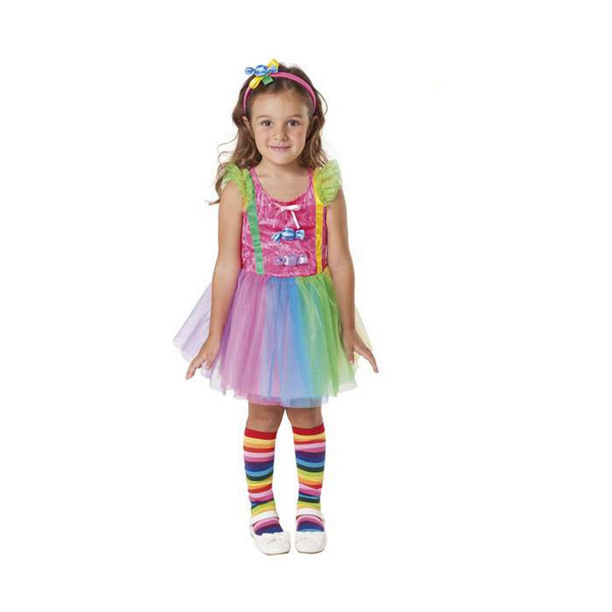 Maskeraddräkt för barn My Other Me Sweet Candy Multicolour - 3-4 år