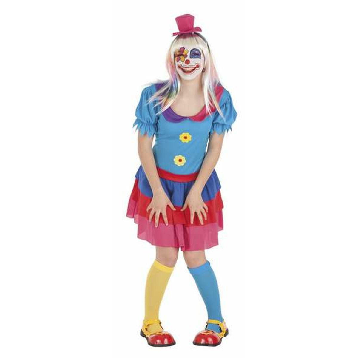 Läs mer om Maskeraddräkt vuxna Crispina Kvinnlig clown