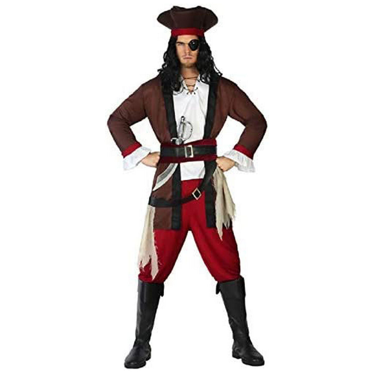 Läs mer om Maskeraddräkt vuxna Manlig pirat