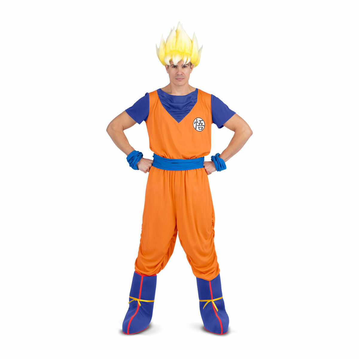 Läs mer om Maskeraddräkt vuxna My Other Me Goku Dragon Ball Blå Orange - XL
