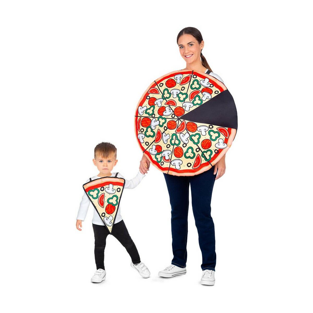 Läs mer om Maskeraddräkt vuxna My Other Me Pizza Pizzabit One size