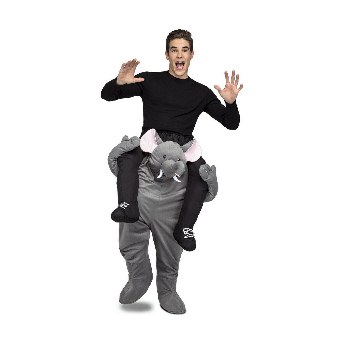 Läs mer om Maskeraddräkt vuxna My Other Me Ride-On Elefant Grå One size