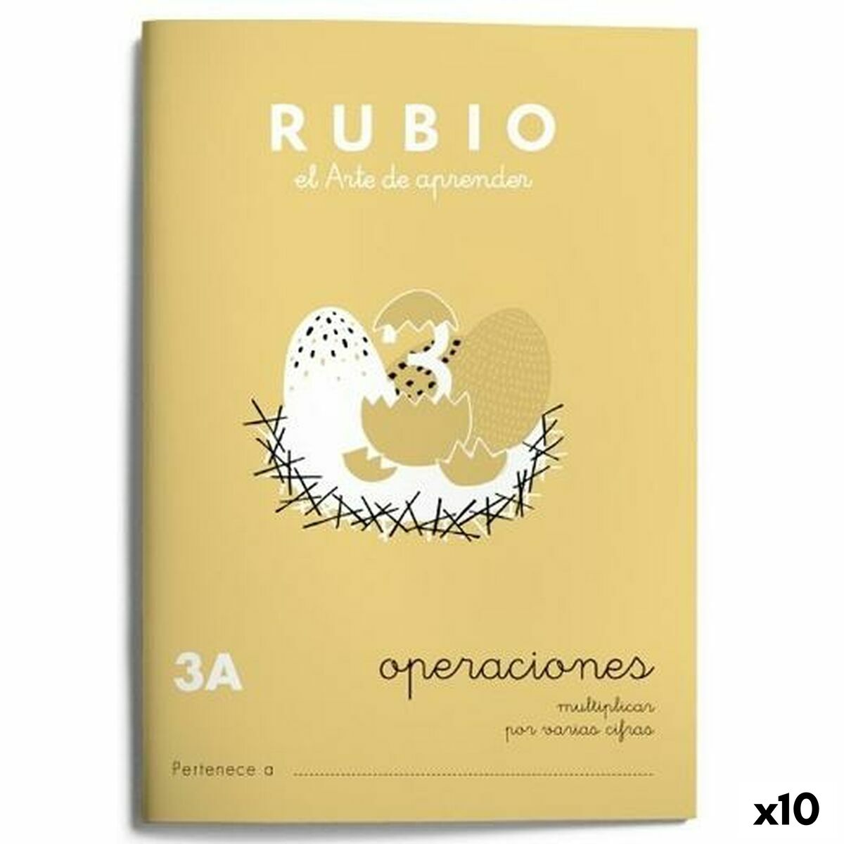 Läs mer om Matematik övningsbok Rubio Nº 3A A5 spanska 20 Blad