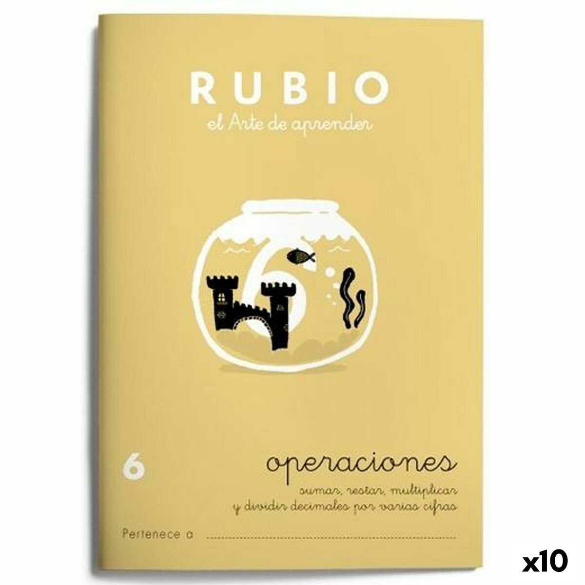 Läs mer om Matematik övningsbok Rubio Nº 6 A5 spanska 20 Blad