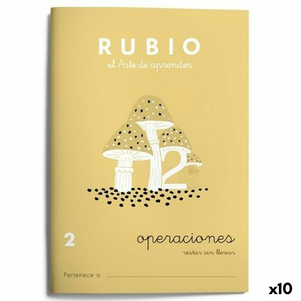 Matematik övningsbok Rubio Nº2 A5 spanska 20 Blad