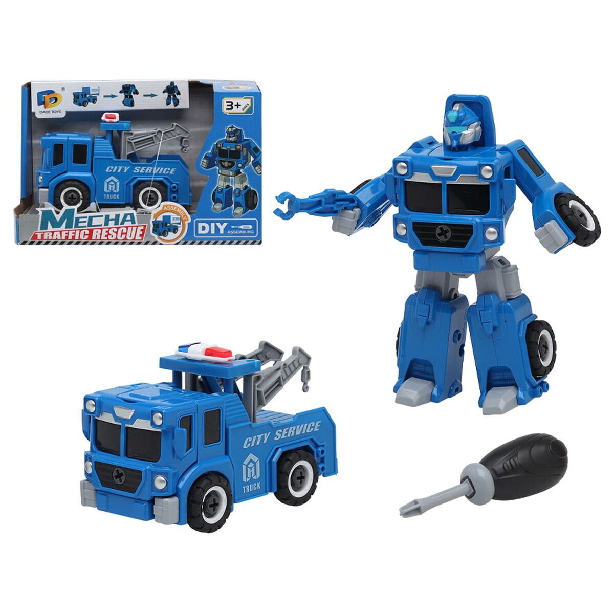 Läs mer om Omvandlingsbar superrobot Blå