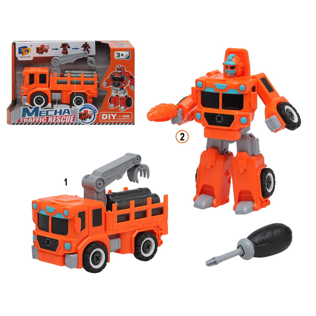 Läs mer om Omvandlingsbar superrobot Orange